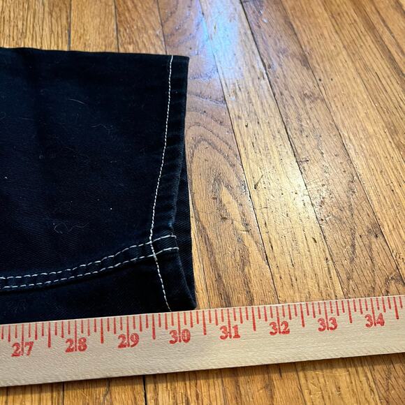 Empyre Tori Jeans Womens 8 Black Baggy Carpenter Skater Punk Wide - Picture 9 of 10